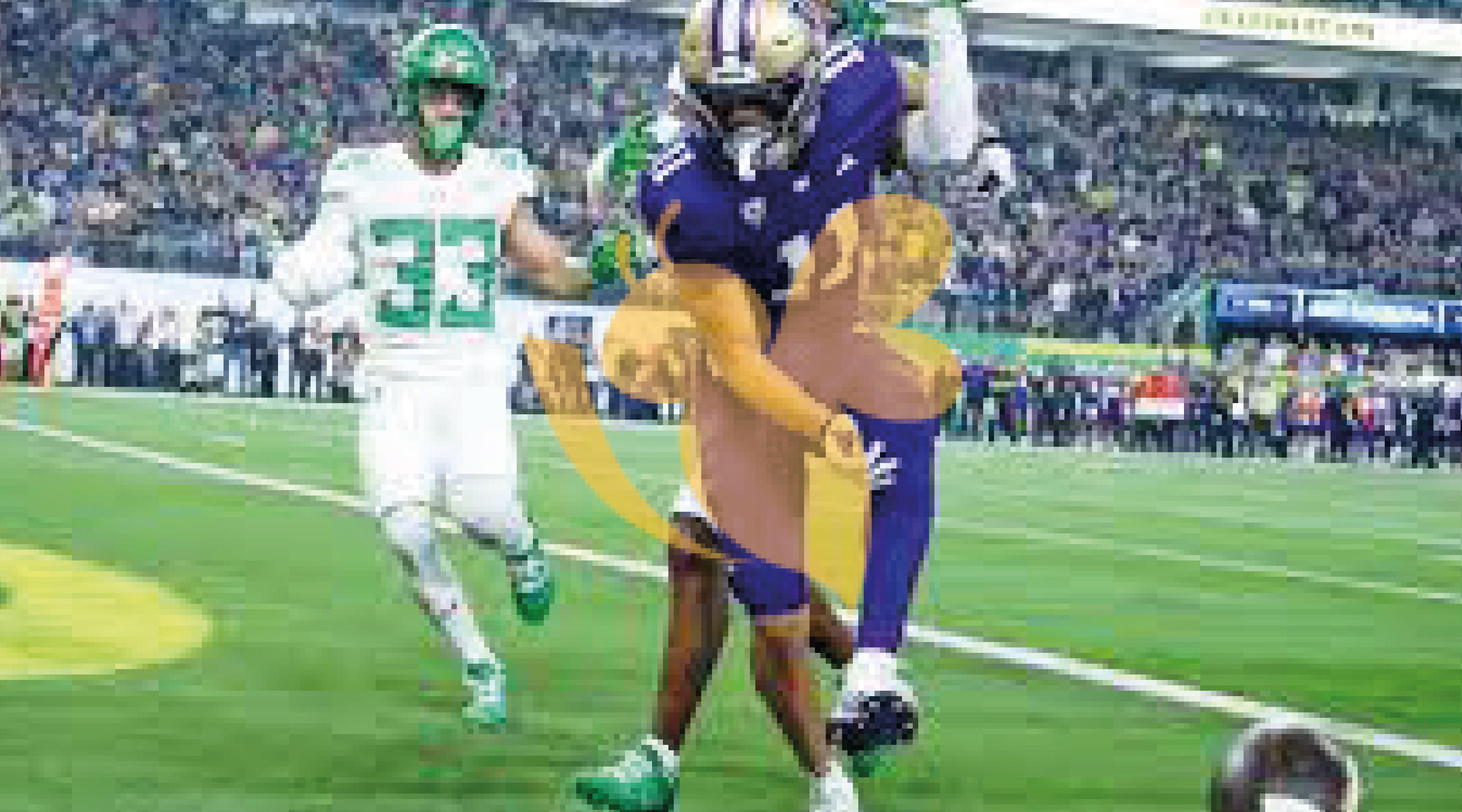 Washington win over Orgon 31-34 in 2023 Pac-12 Championship Game