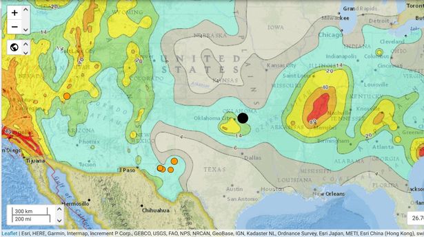 USGS: magnitude 5.1 earthquake hits east of Oklahoma City