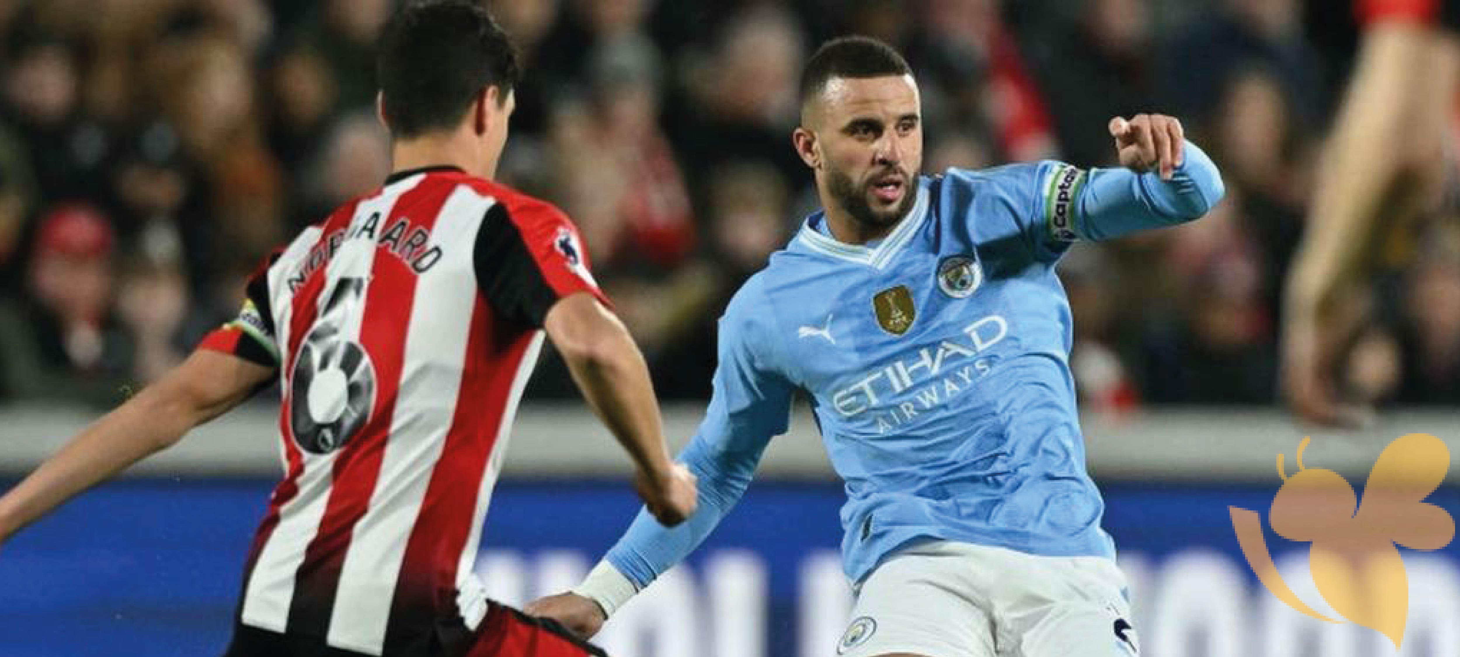 Premier League : Brentford vs Man City (1-3)