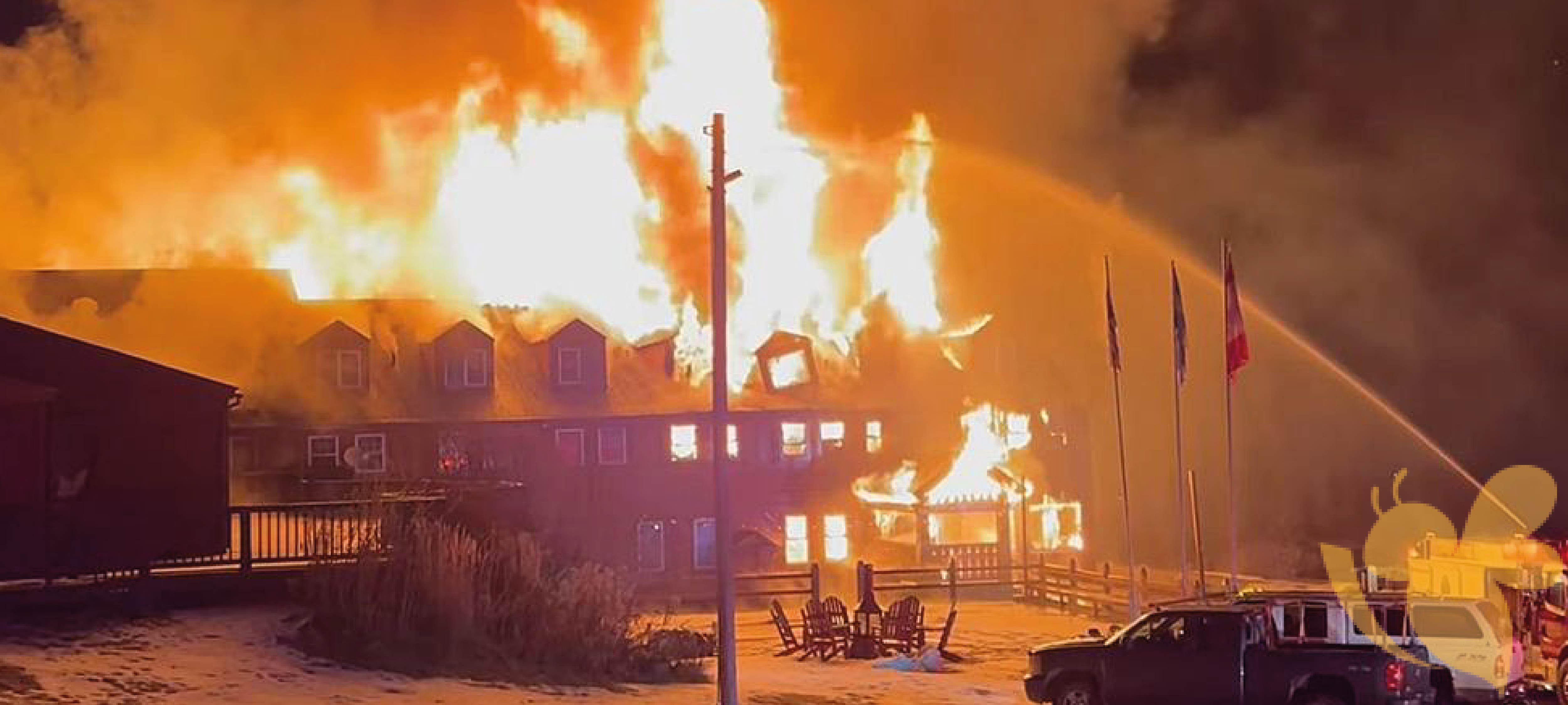 Historic North Shore lodge destroyed in overnight fire for 3rd time in 75 years