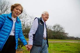 Jimmy and Rosalynn Carter 77th wedding anniversary at home in Plains, Georgia