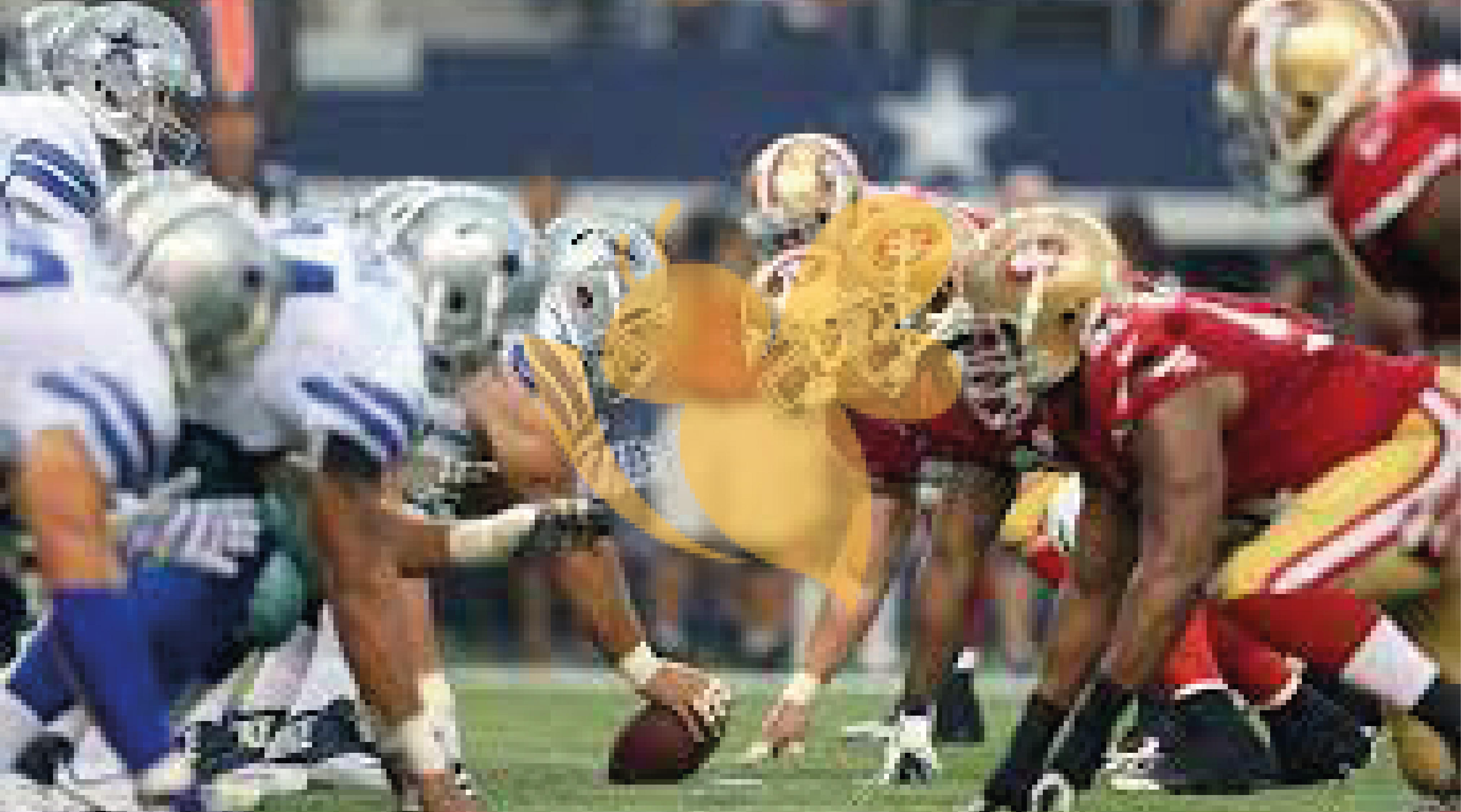 Dallas Cowboys 10 San Francisco 49ers 42, 49ers winsMiddle East