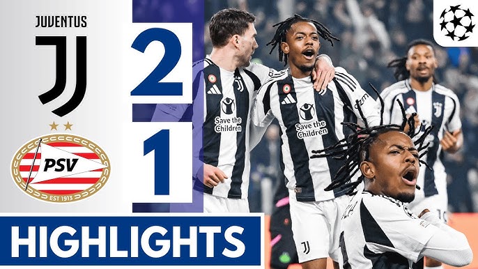 Match Recap: Juventus win over 2-1 PSV Eindhoven