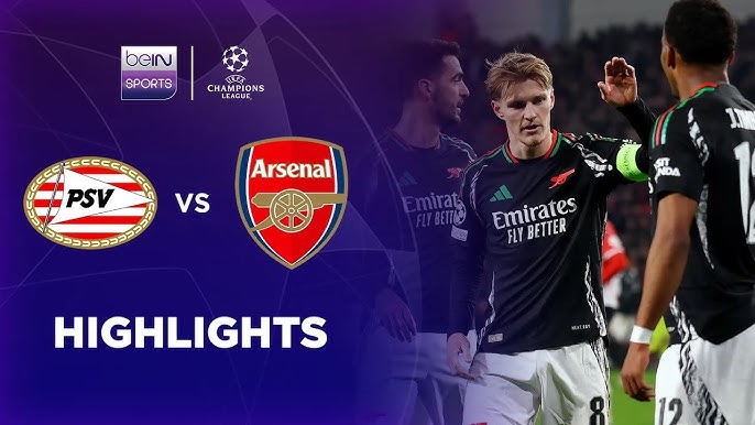 Arsenal Vs PSV Eindhoven Live Streaming UCL 2024-25 RO16 Match: lineups and predictions