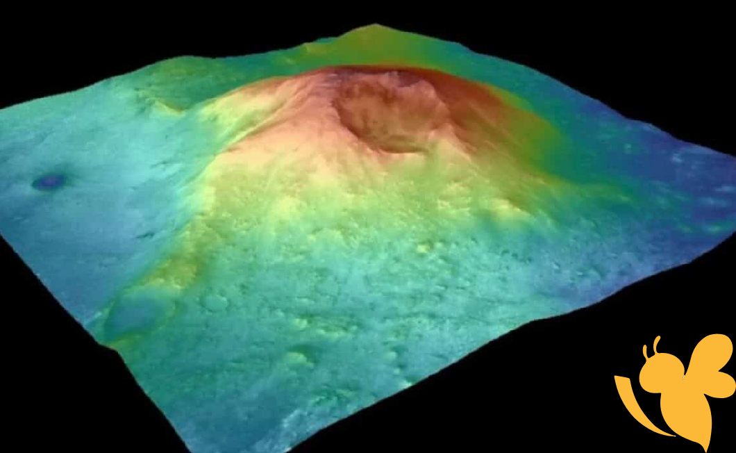 Ancient Martian Volcano Discovered Beside Long-Dried Lakebed