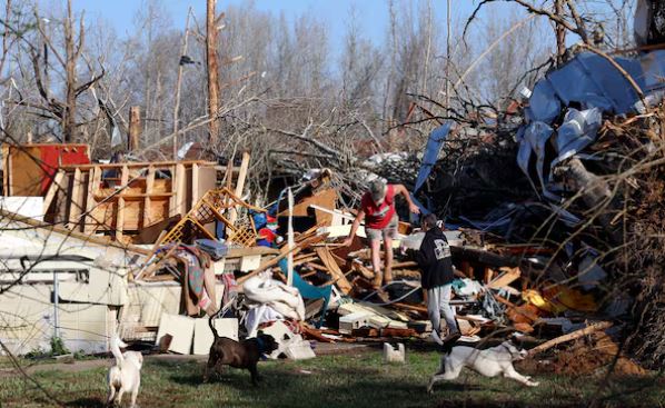 Deadly Storm System Leaves Trail of Destruction Across U.S., Killing 39 in Tornadoes, Wildfires, and Dust Storms