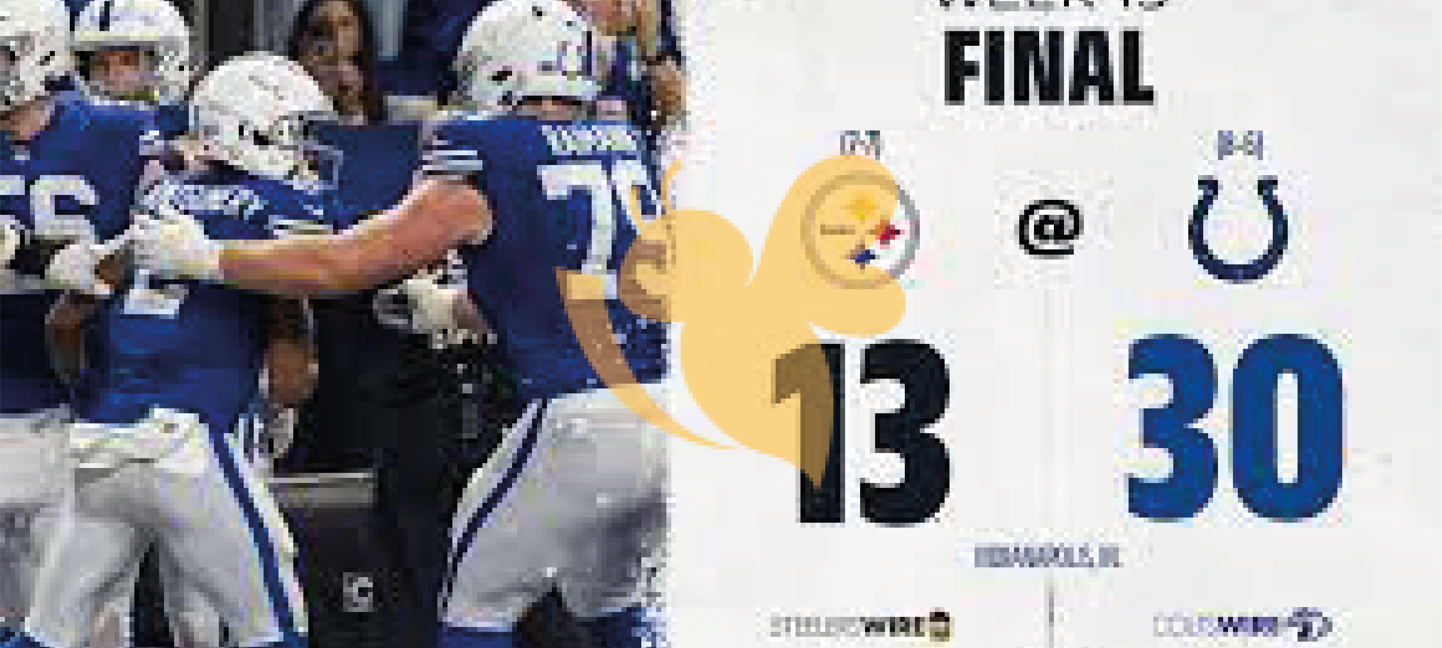 NFL Week 15: Steelers vs. Colts 13- 30