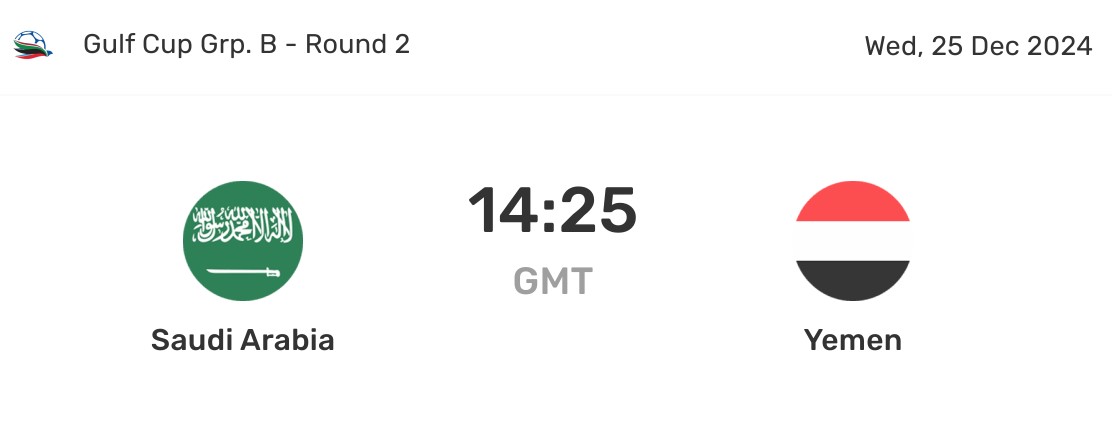 Anticipated Clash Between Saudi Arabia and Yemen in Gulf Championship 26
