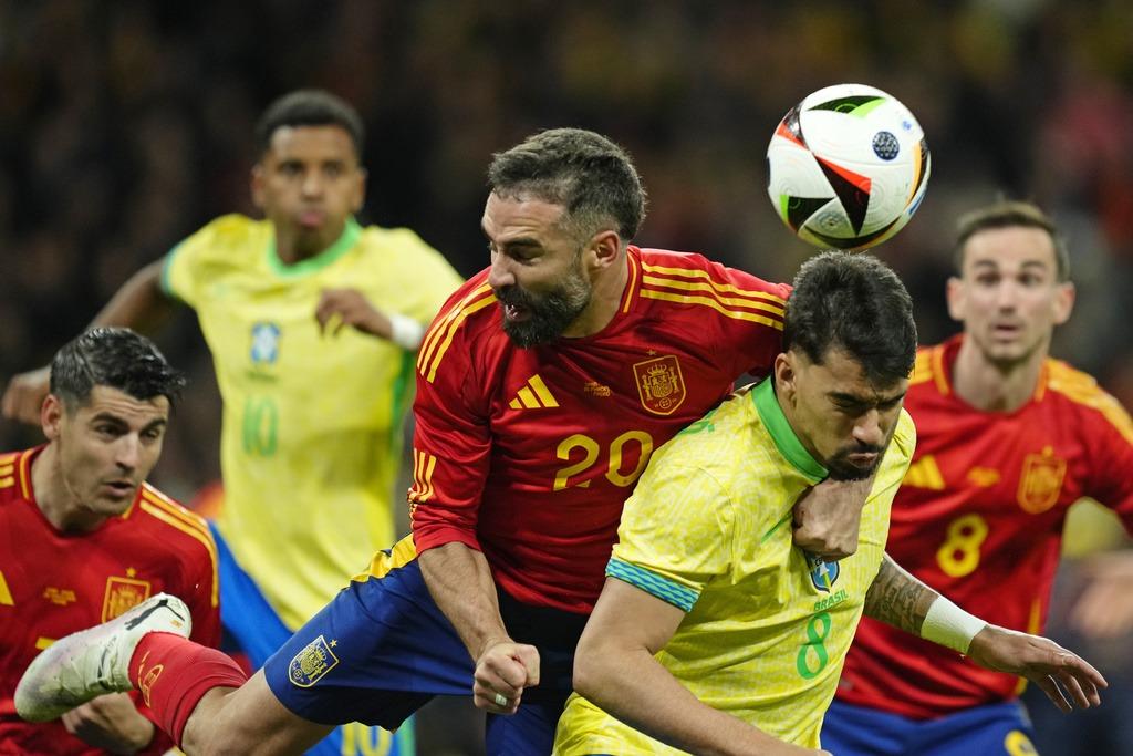 Brazil draws 3-3 with Spain