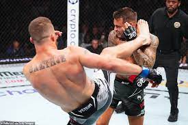 Justin Gaethje With head kick win BMF title at UFC 291