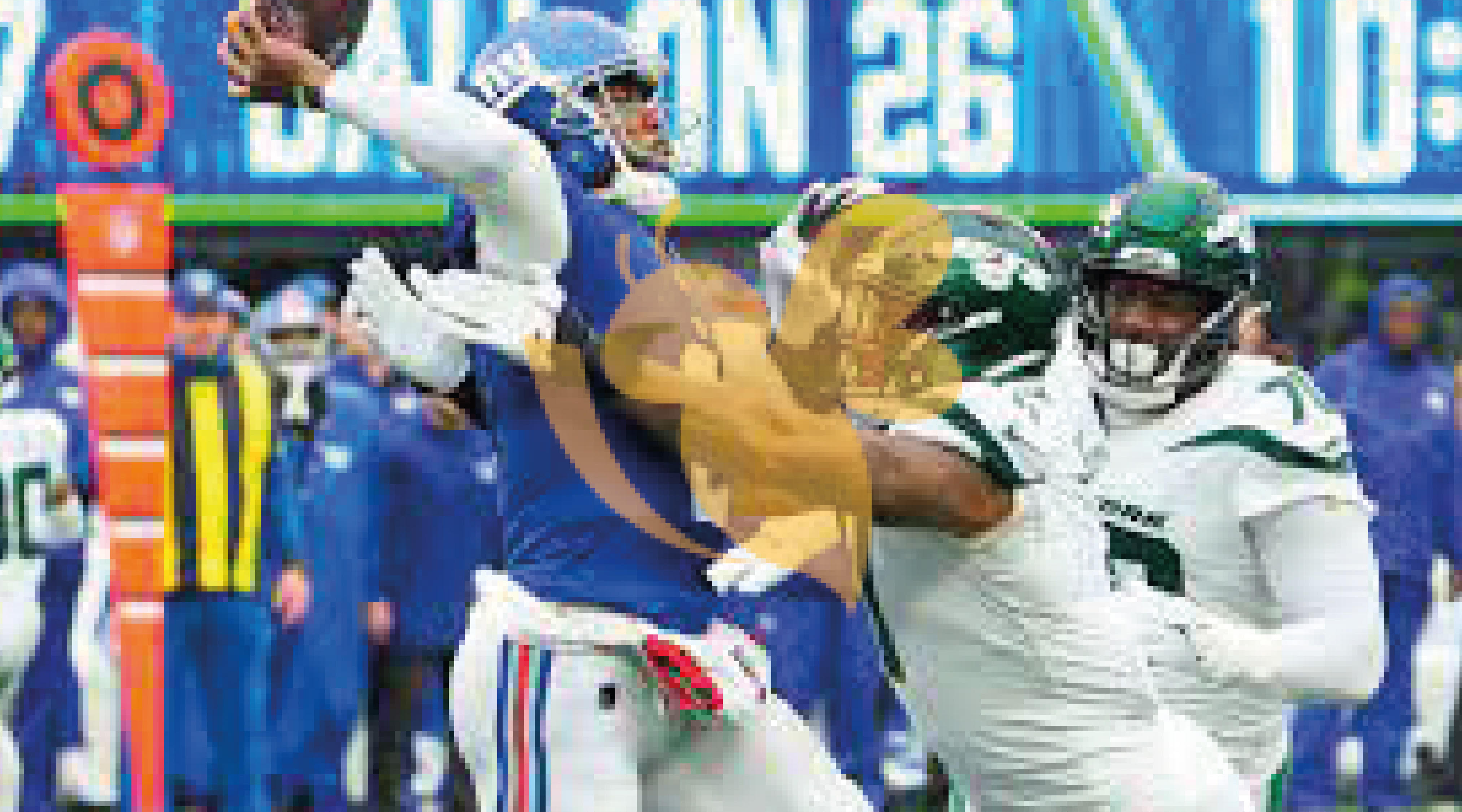 NFL Week 8: Giants fall to Jets 13-10